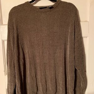 Brown chenille like sweater